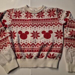 Jacquard-knit jumper - Red/Mickey Mouse - holiday Kids | H&M  12-14 youth girl